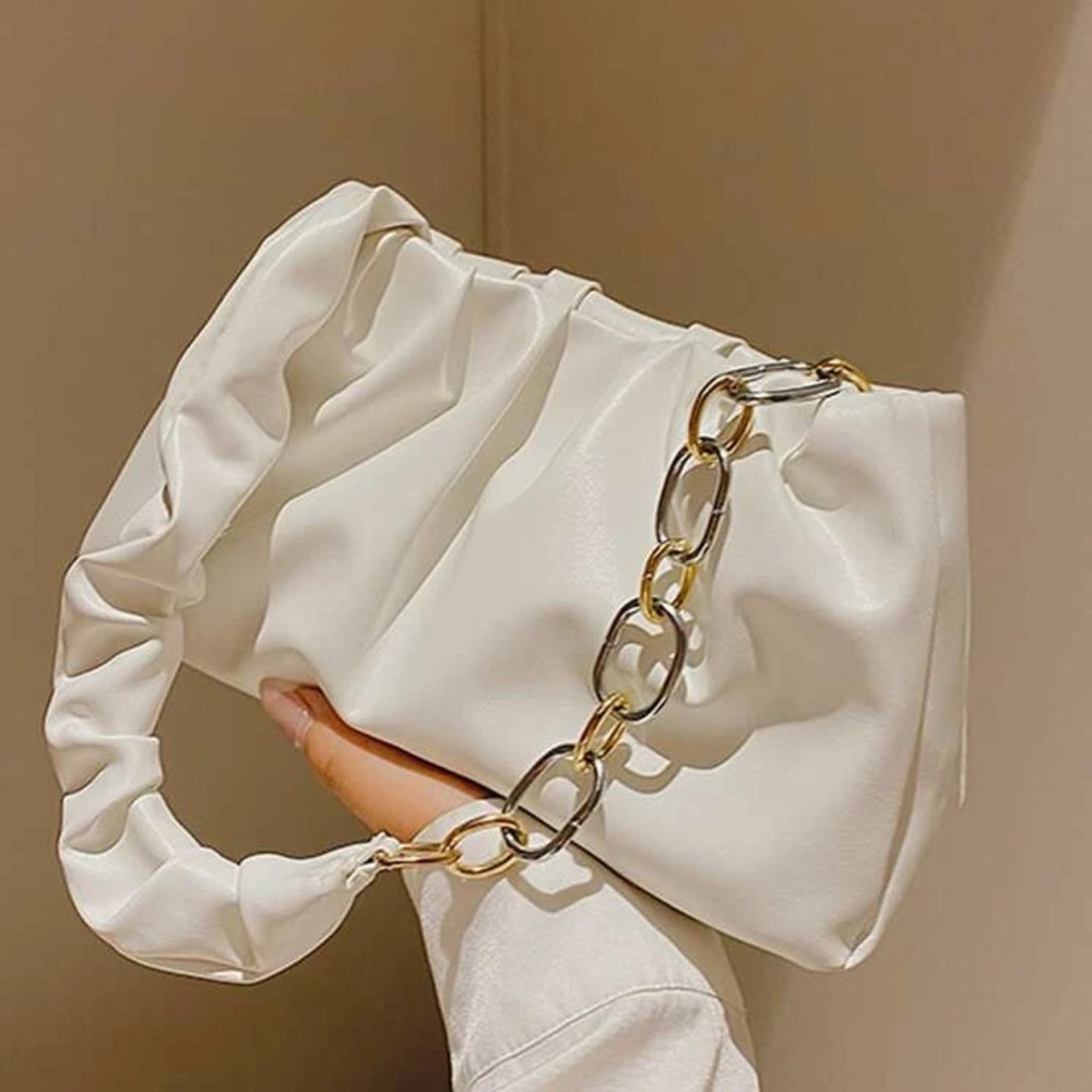 shein minimalist‎ ruched bag shoulder